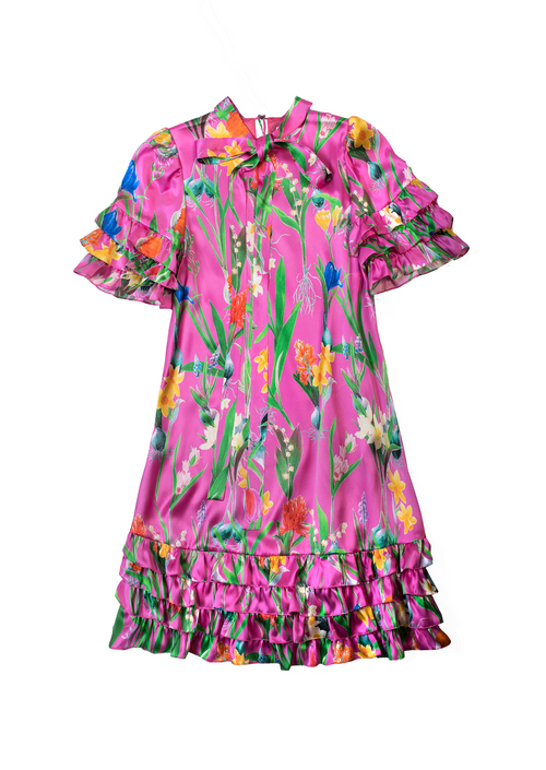 DARY silk satin dress